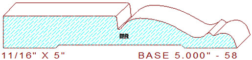 Baseboard 5" - 58 Baseboard 5" - 58