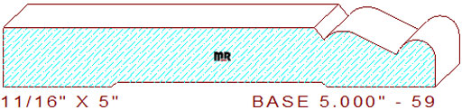 Baseboard 5" - 59 Baseboard 5" - 59