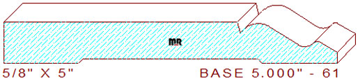 Baseboard 5" - 61 Baseboard 5" - 61