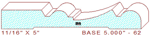 Baseboard 5" - 62 Baseboard 5" - 62