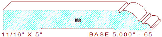 Baseboard 5" - 65 Baseboard 5" - 65