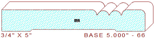 Baseboard 5" - 66