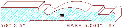 Baseboard 5" - 67 Baseboard 5" - 67