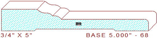 Baseboard 5" - 68 Baseboard 5" - 68