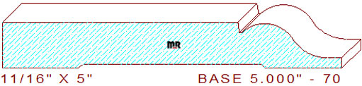 Baseboard 5" - 70 Baseboard 5" - 70