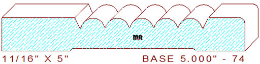 Baseboard 5" - 74