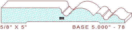 Baseboard 5" - 78 Baseboard 5" - 78