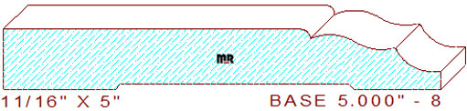 Baseboard 5" - 8