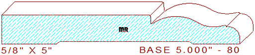 Baseboard 5" - 80 Baseboard 5" - 80