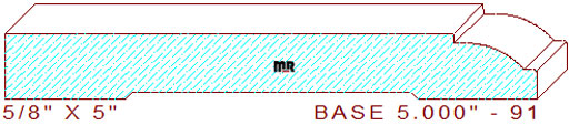 Baseboard 5" - 91 Baseboard 5" - 91