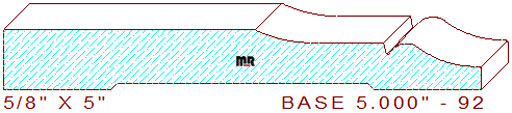 Baseboard 5" - 92 Baseboard 5" - 92