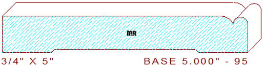 Baseboard 5" - 95 Baseboard 5" - 95