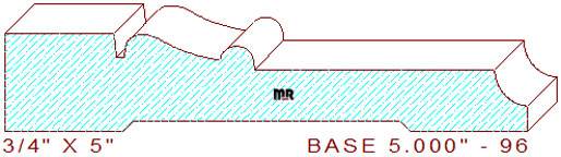 Baseboard 5" - 96