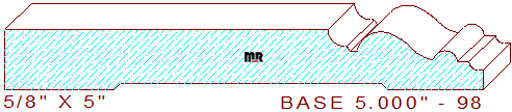Baseboard 5" - 98 Baseboard 5" - 98