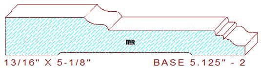 Baseboard 5-1/8" - 2 Baseboard 5-1/8" - 2