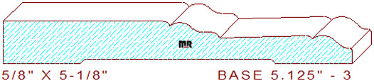 Baseboard 5-1/8" - 3