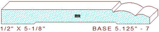 Baseboard 5-1/8" - 7