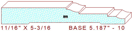 Baseboard 5-3/16" - 10