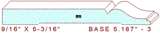 Baseboard 5-3/16" - 3