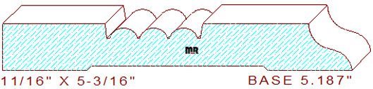 Baseboard 5-3/16" Baseboard 5-3/16"