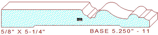 Baseboard 5-1/4" - 11 Baseboard 5-1/4" - 11