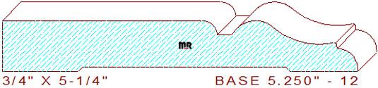 Baseboard 5-1/4" - 12