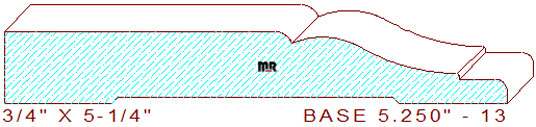 Baseboard 5-1/4" - 13