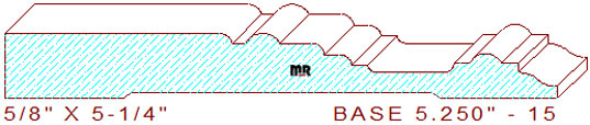 Baseboard 5-1/4" - 15