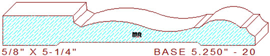 Baseboard 5-1/4" - 20