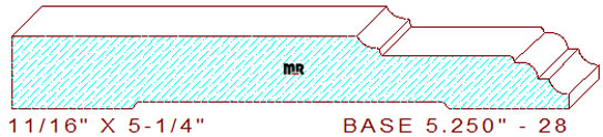 Baseboard 5-1/4" - 28