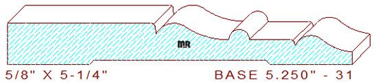 Baseboard 5-1/4" - 31 Baseboard 5-1/4" - 31