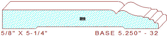 Baseboard 5-1/4" - 32