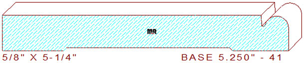 Baseboard 5-1/4" - 41 Baseboard 5-1/4" - 41