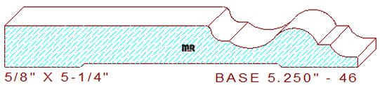 Baseboard 5-1/4" - 46