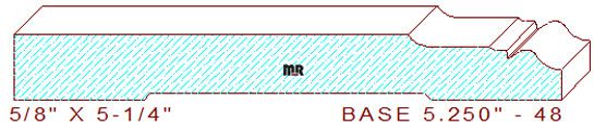 Baseboard 5-1/4" - 48 Baseboard 5-1/4" - 48