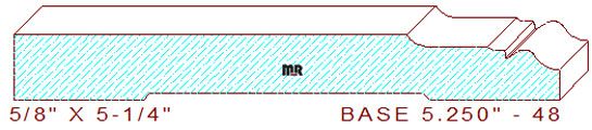 Baseboard 5-1/4" - 48