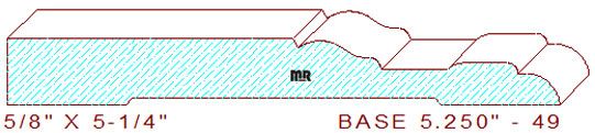 Baseboard 5-1/4" - 49 