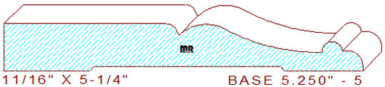 Baseboard 5-1/4" - 5