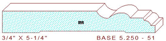 Baseboard 5-1/4" - 51