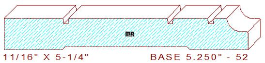 Baseboard 5-1/4" - 52