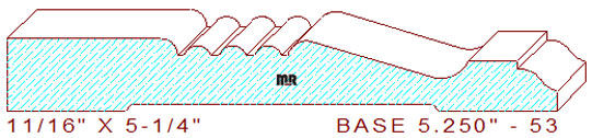 Baseboard 5-1/4" - 53 Baseboard 5-1/4" - 53