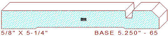 Baseboard 5-1/4" - 65 Baseboard 5-1/4" - 65