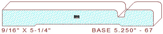 Baseboard 5-1/4" - 67 Baseboard 5-1/4" - 67