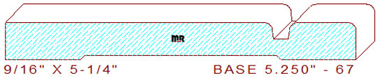 Baseboard 5-1/4" - 67