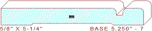 Baseboard 5-1/4" - 7 Baseboard 5-1/4" - 7