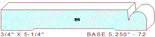 Baseboard 5-1/4" - 72 