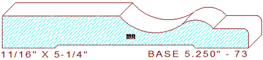 Baseboard 5-1/4" - 73 Baseboard 5-1/4" - 73