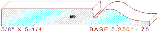 Baseboard 5-1/4" - 75