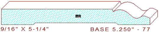 Baseboard 5-1/4" - 77