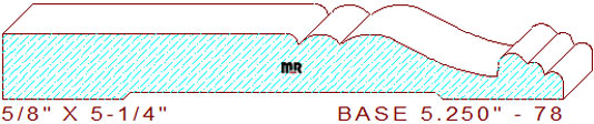 Baseboard 5-1/4" - 78